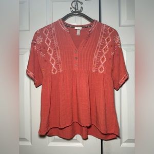 Knox Rose peplum top size L